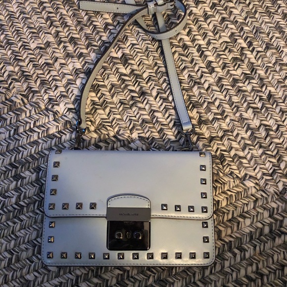 Micheal kors baby blue wallet/crossbody purse - Picture 1 of 6